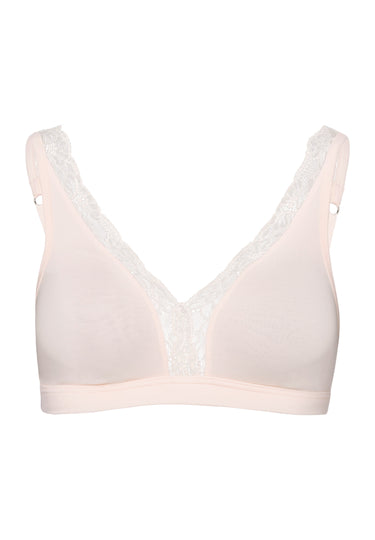 72431 Cotton Lace Soft Cup Bra - 1381 Powder
